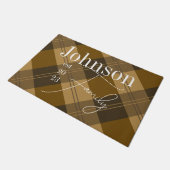 Gepersonaliseerde familie Plaid Deurmat (Schuin)