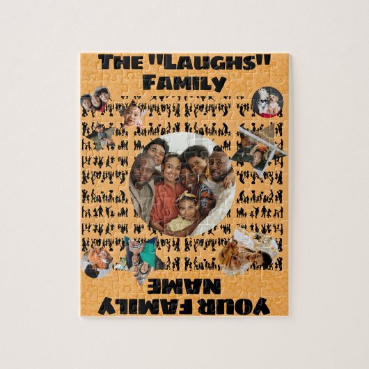 Gepersonaliseerde familie puzzel legpuzzel