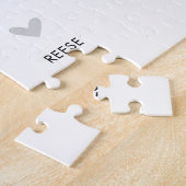 Gepersonaliseerde Familie Puzzel Spel Schattigee H Legpuzzel (Zijkant)