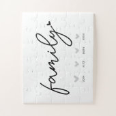 Gepersonaliseerde Familie Puzzel Spel Schattigee H Legpuzzel (Verticaal)