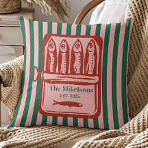 Gepersonaliseerde familie Retro Sardine Tin Stripe