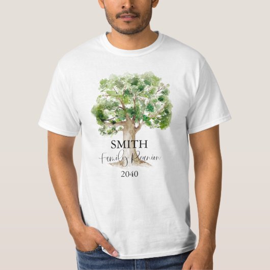 Gepersonaliseerde familie reünie boom t-shirt (Voorkant)