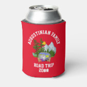 Gepersonaliseerde familie Road Trip Van Life Blikjeskoeler (Blikje Achterkant)