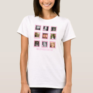 Gepersonaliseerde familie: Roze Lijst: Afbeelding  T-shirt