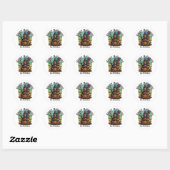 Gepersonaliseerde familie Sticker - Haunted House (Vel)