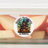 Gepersonaliseerde familie Sticker - Haunted House (Aangebracht)