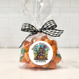 Gepersonaliseerde familie Sticker - Haunted House