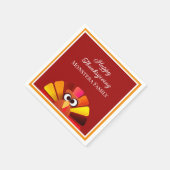 Gepersonaliseerde familie Thanksgiving Servet (Hoek)