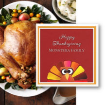 Gepersonaliseerde familie Thanksgiving