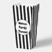 Gepersonaliseerde familie theater popcorn bedankdoosjes (Voorkant)