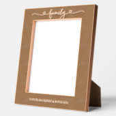 Gepersonaliseerde familie typografie met liefde ha gegraveerde lijstjes (Links)