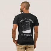 Gepersonaliseerde familie vakantie cruise schip re t-shirt (Achterkant volledig)