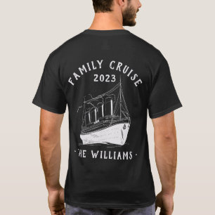 Gepersonaliseerde familie vakantie cruise schip re t-shirt