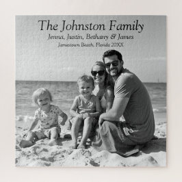 Gepersonaliseerde familie vakantie foto's legpuzzel