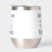 Gepersonaliseerde Familie Vakantie Marine en Wit (Rechts)