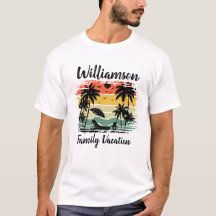 Gepersonaliseerde familie vakantie T-Shirt