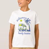 Gepersonaliseerde familie vakantie T-Shirt (Voorkant)