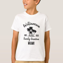 Gepersonaliseerde familie vakantie T-Shirt