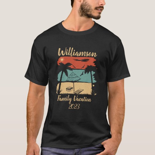 Gepersonaliseerde familie vakantie T-Shirt (Voorkant)