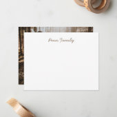 Gepersonaliseerde familieartikelen notitiekaartje (Voorkant / Achterkant in situ)