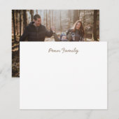 Gepersonaliseerde familieartikelen notitiekaartje (Voorkant / Achterkant)