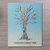 Gepersonaliseerde familieboom puzzle legpuzzel