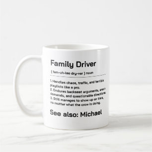 Gepersonaliseerde Familiechauffeur Grappig Dagel Koffiemok