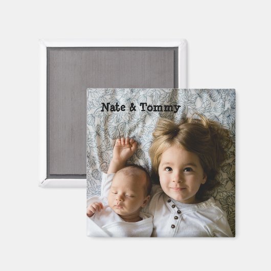Gepersonaliseerde familiefilm Magnet (Voorkant / Achterkant)