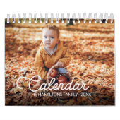 Gepersonaliseerde familiefoto 2025 kalender (Hoes)