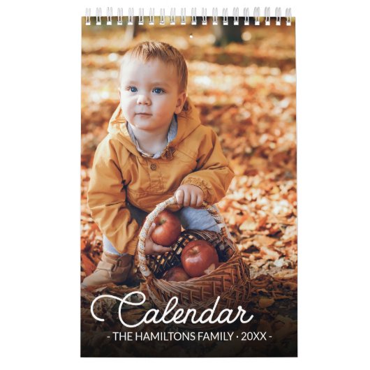 Gepersonaliseerde familiefoto 2025 kalender (Hoes)
