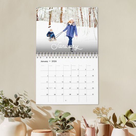 Gepersonaliseerde familiefoto 2025 kalender