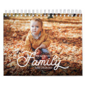 Gepersonaliseerde familiefoto 2025 kalender (Hoes)