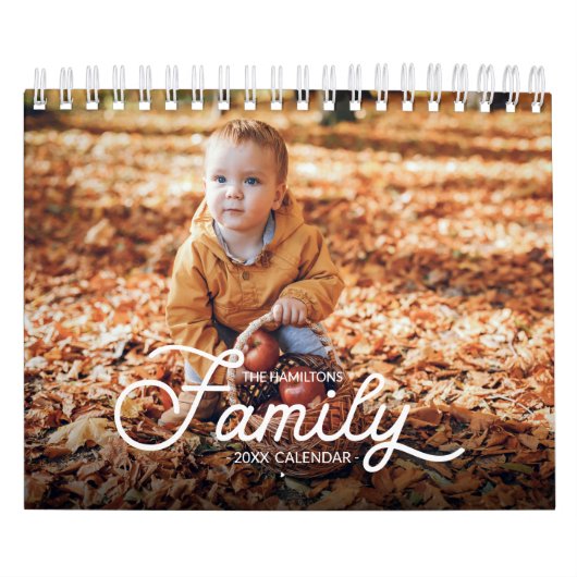Gepersonaliseerde familiefoto 2025 kalender (Hoes)