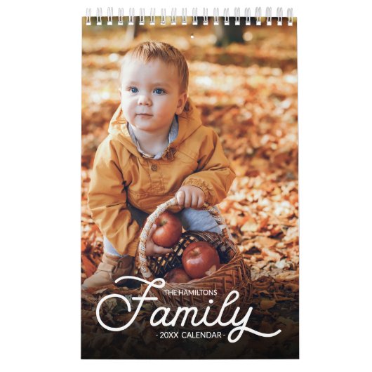 Gepersonaliseerde familiefoto 2025 kalender (Hoes)