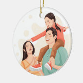 Gepersonaliseerde familiefoto, aangepaste tekst or keramisch ornament (Links)