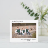 Gepersonaliseerde familiefoto briefkaart (Staand voorkant)