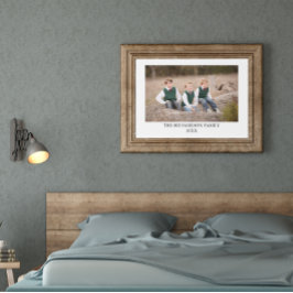 Gepersonaliseerde familiefoto canvas afdruk