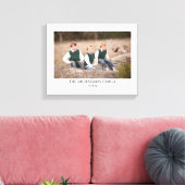 Gepersonaliseerde familiefoto canvas afdruk (Insitu (Woonkamer))