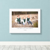 Gepersonaliseerde familiefoto canvas afdruk (Insitu (Houten vloer))