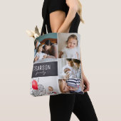 Gepersonaliseerde Familiefoto Collage speciaal ber Tote Bag (Dichtbij)