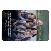 Gepersonaliseerde Familiefoto Jozua 24:15 Magneet (Horizontaal)