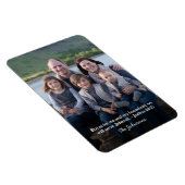 Gepersonaliseerde Familiefoto Jozua 24:15 Magneet (Rechterzijde)