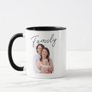 Gepersonaliseerde Familiefoto Koffie Mok Verjaarda