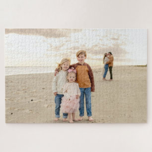 Gepersonaliseerde familiefoto legpuzzel