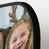 Gepersonaliseerde familiefoto Monogram familienaam Pickleball Paddle (Links Detail)