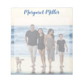 Gepersonaliseerde familiefoto notitieblok (Voorkant)