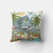 Gepersonaliseerde Familiefoto-Sierkussennen - twee Kussen (Achterkant)