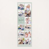 Gepersonaliseerde Familiefotocollage - Monogram Yogamat (Voorkant)