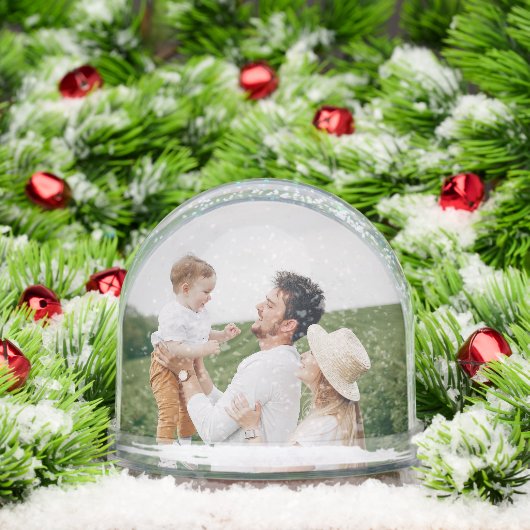 Gepersonaliseerde Familiefoto's Keepsake Snow Were Sneeuwbol (Kerstmis)