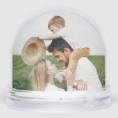 Gepersonaliseerde Familiefoto's Keepsake Snow Were Sneeuwbol (Achterkant)